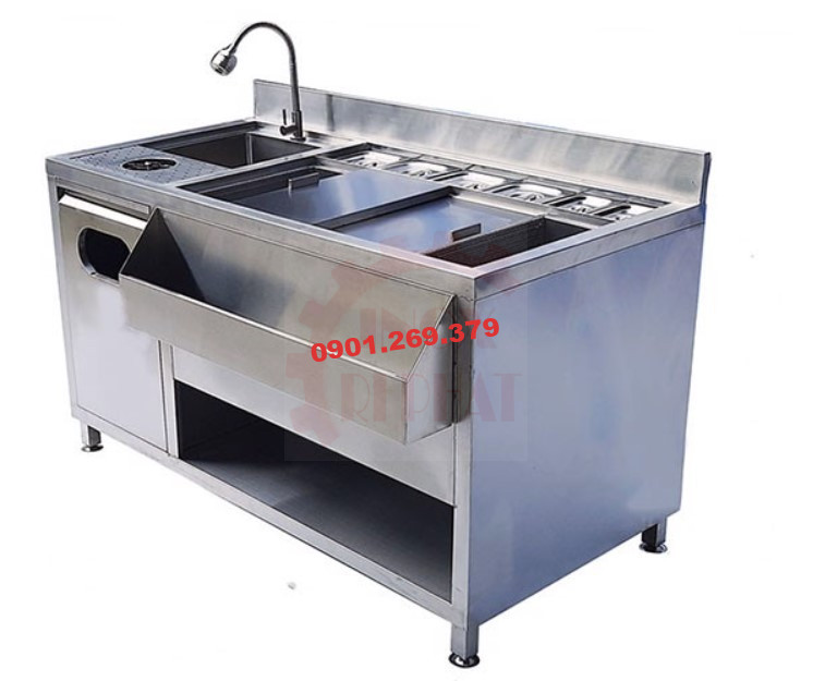 quầy bar pha chế inox 304